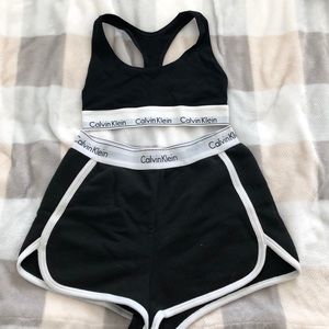 Calvin Klein black intimates set